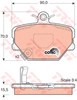 Колодки тормозные дисковые комплект GDB1365 TRW