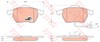 Передние тормозные колодки GDB1440 TRW