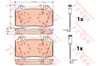 Колодки GDB1543 TRW