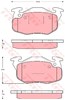 Передние тормозные колодки GDB1615 TRW