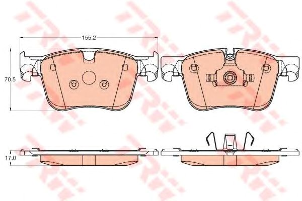 Колодки передние GDB2035 TRW