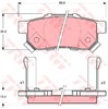 Комплект задних колодок GDB3174 TRW