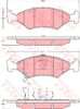 Колодки тормозные дисковые комплект GDB3224 TRW