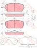 Колодки тормозные передние дисковые GDB3234 TRW