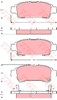 Комплект задних колодок GDB3249 TRW