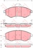 Колодки тормозные дисковые комплект GDB3256 TRW