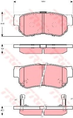 Колодки дисковые  GDB3298 TRW