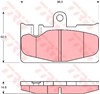 Задние колодки GDB3323 TRW