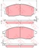 Передние тормозные колодки GDB3392 TRW