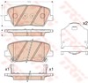 Колодки тормозные передние дисковые GDB3549 TRW