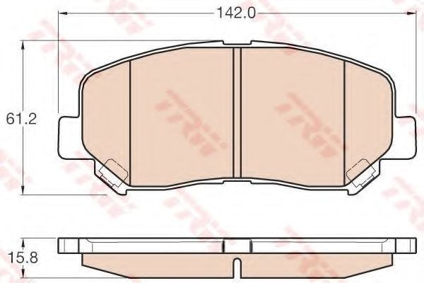 Тормозные колодки GDB3562 TRW