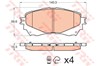 Колодки тормозные дисковые комплект GDB3580 TRW