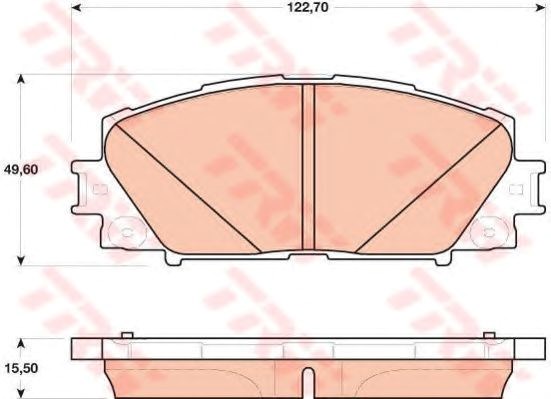 Колодки тормозные GDB4173 TRW
