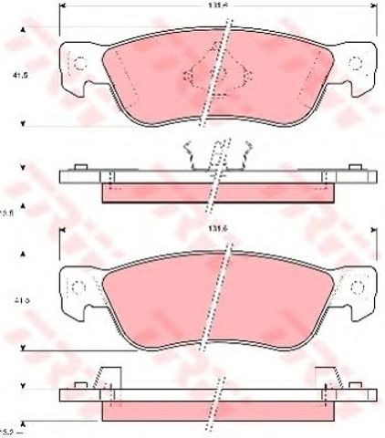 Колодки тормозные задние, дисковые Isuzu Trooper