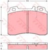 Колодки передние GDB962 TRW