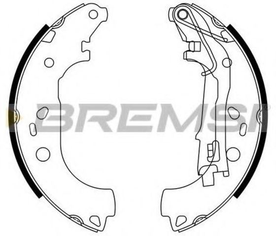Барабанные колодки GF0161 BREMSI