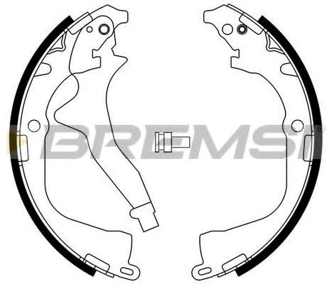 Барабанные колодки GF0561 BREMSI