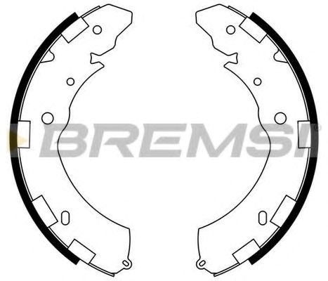 Задние барабанные тормозные колодки GF0833 BREMSI