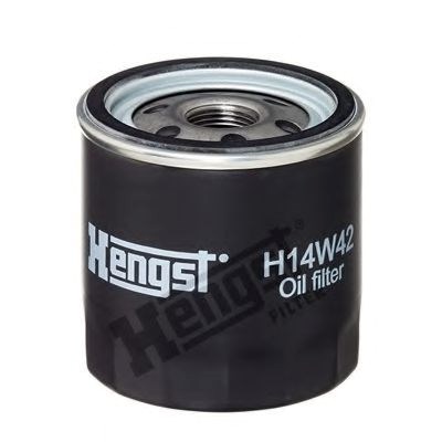 Фільтр масляний двигуна renault duster, logan ii 1.5 dci 10- (вир-во hengst) H14W42