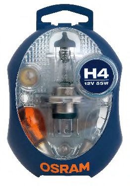 Лампа фарная (набор) h4 12v 60/55w p43t (пр-во osram) CLKMH4