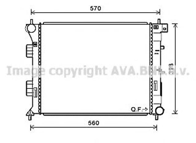 Радиатор HY2338 AVA