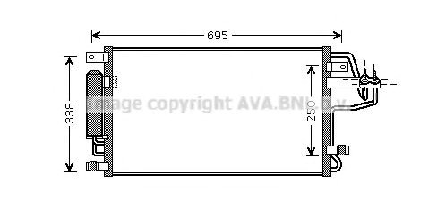 Радиатор системы охлаждения кондиционера HY5156D AVA