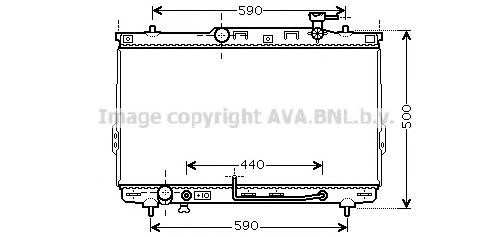 Радиатор охлаждения двигателя HYA2110 AVA