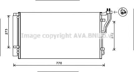 Радиатор кондиционера HYA5246D AVA