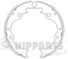 Задние барабанные тормозные колодки J3503025 NIPPARTS