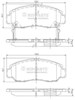 Колодки тормозные передние дисковые J3604051 NIPPARTS