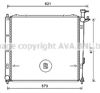 Радиатор двигателя KAA2272 AVA