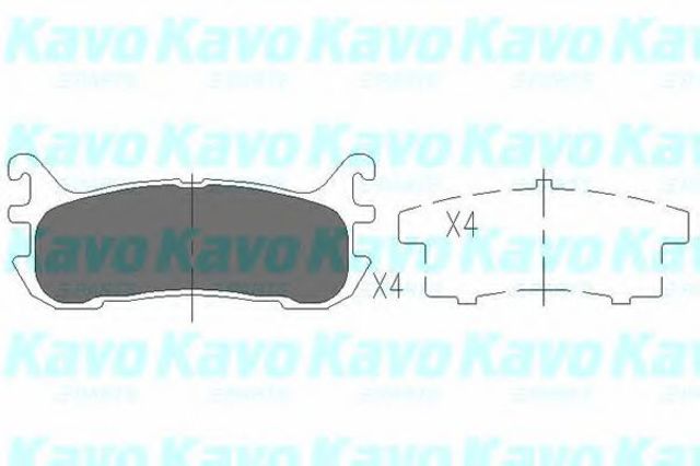 Kavo parts mazda гальмівні колодки задн.mx-5 ii 94- KBP4540
