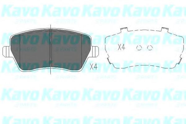 Kavo parts nissan тормозные колодки передн. micra 03- KBP6559