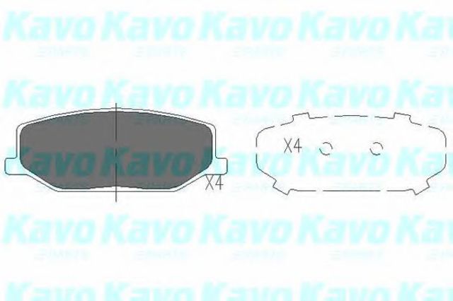 Kavo parts suzuki колодки тормозные пер. jimny 98- KBP8502