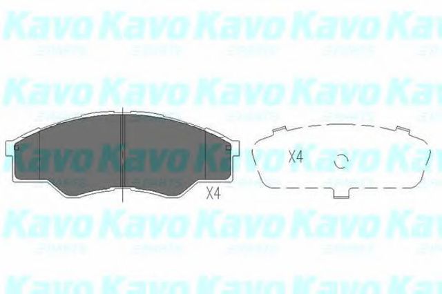 Kavo parts toyota тормозные колодки передн.hilux ii,iii 01- KBP9102