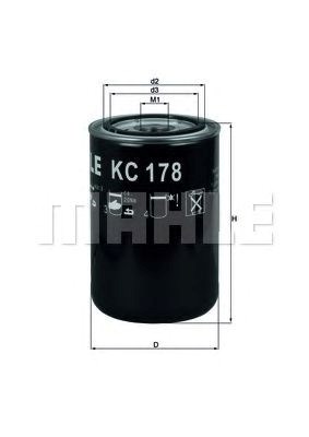 Фільтр паливний mahle daf KC178