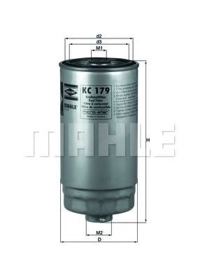 Фильтр топливный KC179