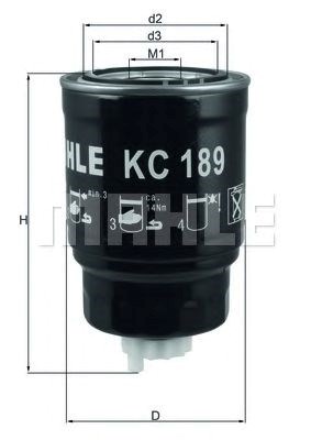 Фильтр топливный KC189