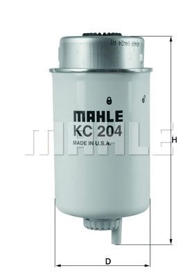 Фільтр паливний ford transit 2.0-2.4 di 00-06 (вир-во knecht-mahle) KC204