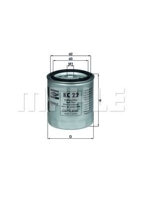 Фильтр топливный KC22
