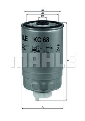 Фильтр топливный  1.5-1.7d/td KC68
