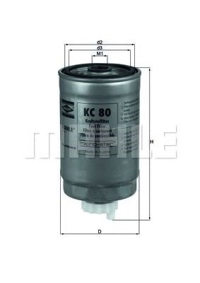 Фильтр топливный KC80