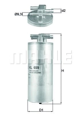 Фильтр топливный KL659