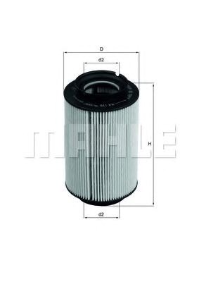 Фильтр топливный vag 1.9, 2.0 tdi 04- (пр-во knecht-mahle) KX178D