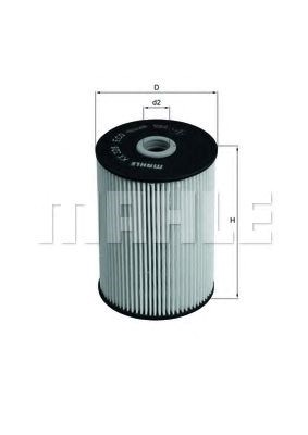 Фильтр топливный mahle KX228D