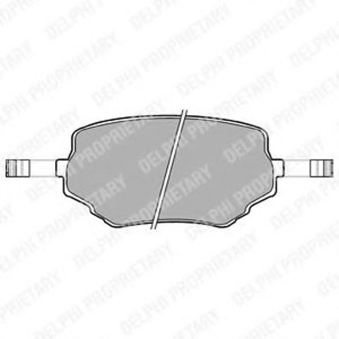 Колодки тормозные дисковые комплект LP1015 DELPHI