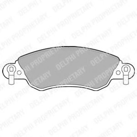 Передние тормозные колодки LP1656 DELPHI