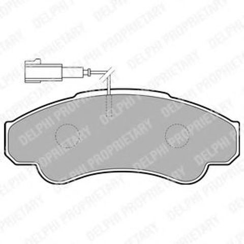 Колодки тормозные передние дисковые LP1751 DELPHI