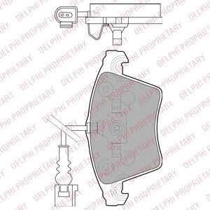 Тормозные колодки LP1913 DELPHI