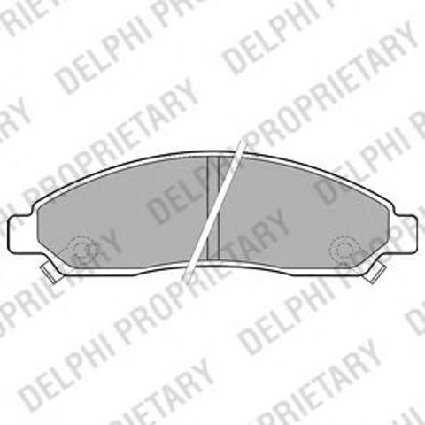 Колодки тормозные передние дисковые LP2037 DELPHI